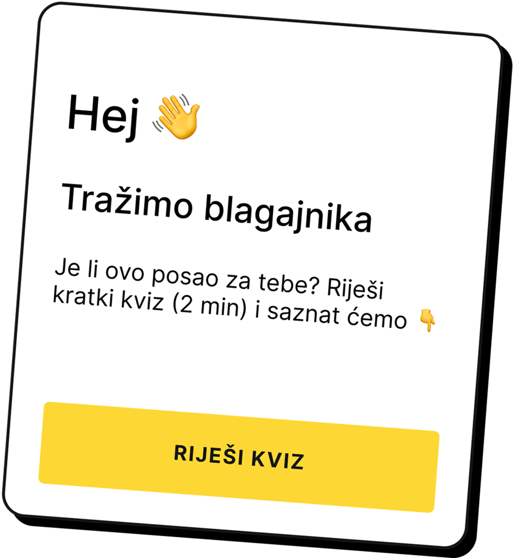 Vaš oglas pretvaramo u interaktivni kviz