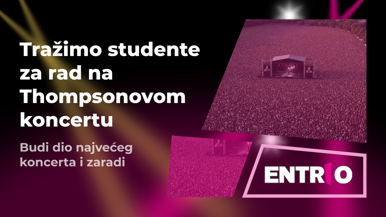 Skeniranje ulaznica na Thompsonovom koncertu (M/Ž)