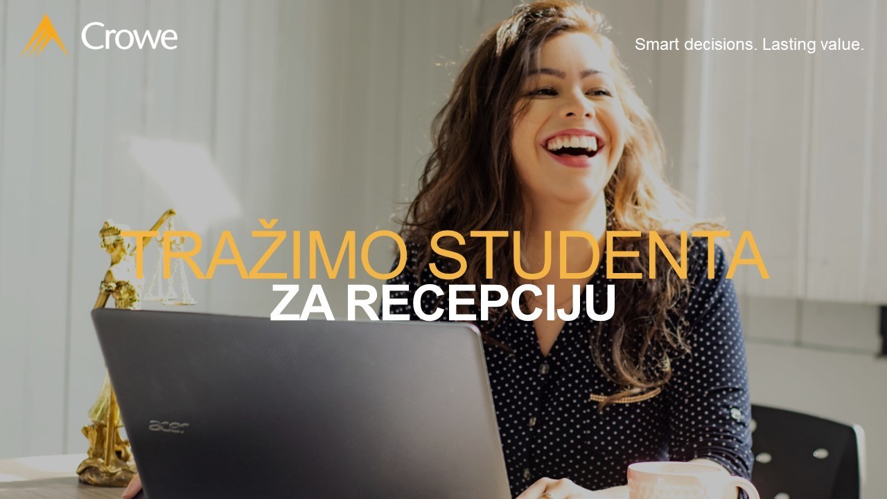 Student na recepciji i u ljudskim resursima